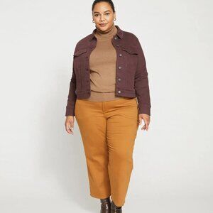 NWT Universal Standard Bae crop jeans, Foie Gras color, size 12